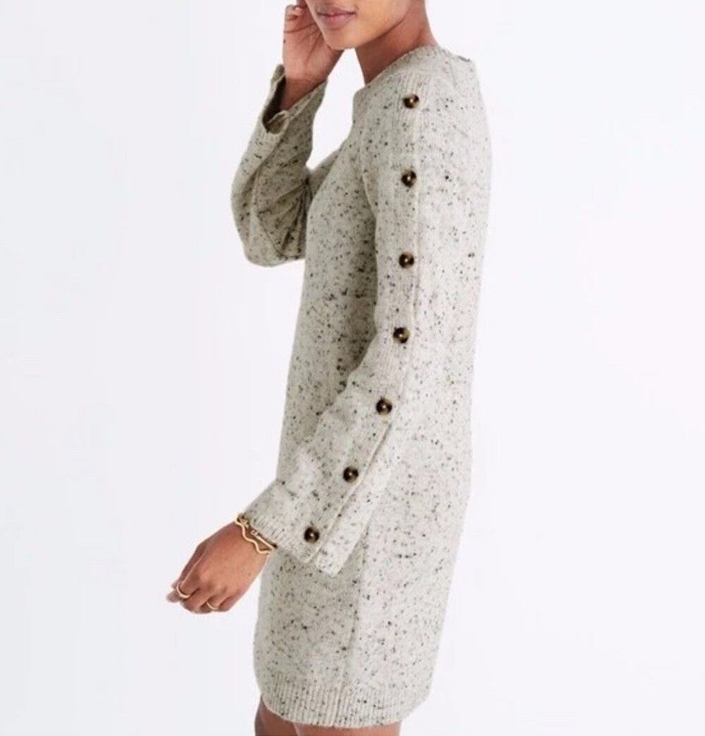 Madewell Sweater Wool Blend Donegal Marled Knit Longline XS